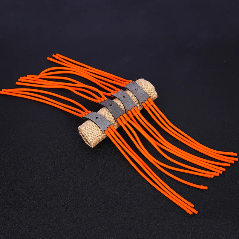 

5pcs/8pcs 6 Strips Elastic Catapult Bow Slingshot Rubber Bands Hunting Rubber Band Catapult Rubber Band