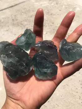 

Natural raw green fluorite tumbled rough stone natural quartz crystals energy stone for healing