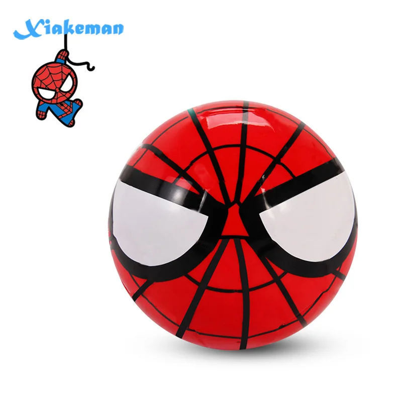 Детский футбольный мяч Marvel из ПВХ с изображением героев мультфильмов № 2, игрушка в виде футбольного мяча, Капитана Америки, человека-паука, Железного человека