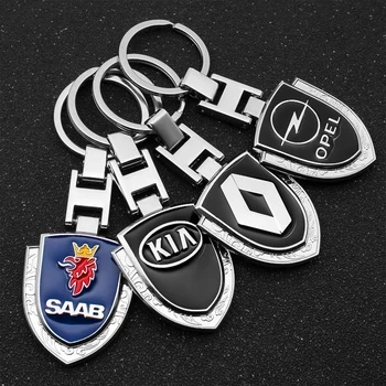 

Car styling 3D new style Car Key Ring Keychain Auto Pendant Key Holder For Audi Mercedes Honda Renault Peugeot Fiat Toyota Ford