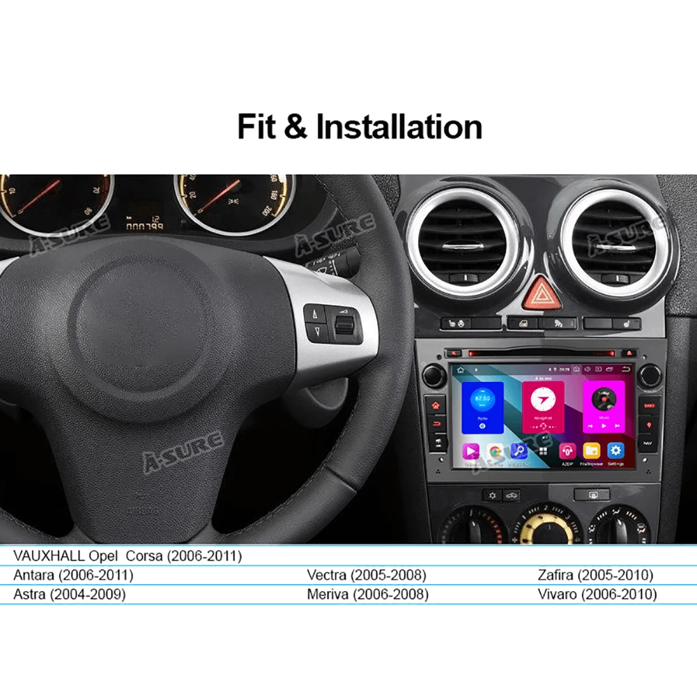 A Sure 7 'ƈ Din 8 ядер 4 Гб RAM Android 9 0 автомобильное радио GPS Sat nav DVD НАВИГАЦИЯ для Vauxhall