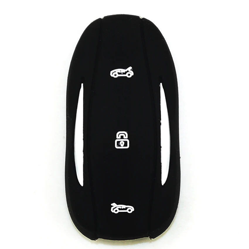 Моющийся Мягкий силиконовый чехол-брелок для Tesla Model S черный синий красный 1 шт. |