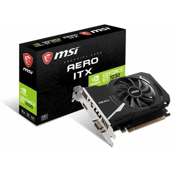 

Video card MSI NVIDIA GeForce GT 1030 GT 1030 AERO ITX 2GD4 OCV1, 2 GB, DDR4, OC, RET