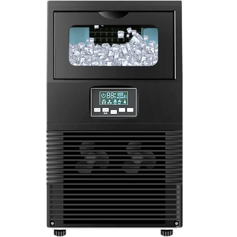 HICON 50KG 68KG ice machine commercial milk tea shop  bar automatic cube ice maker ice cube machine Машина, которая делает лед 6