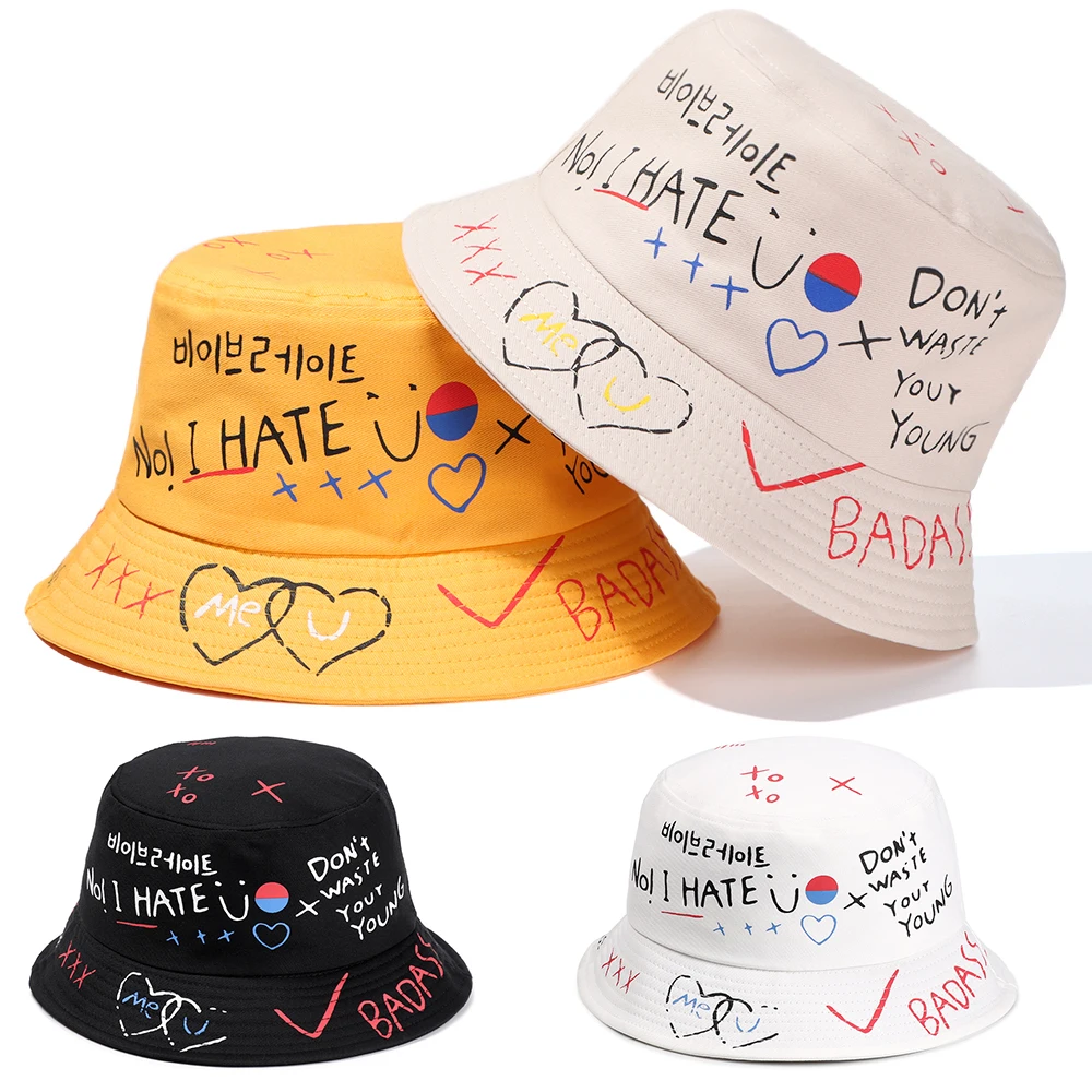 Панама в стиле хип-хоп с граффити повседневная хлопковая шляпа надписью Рыбалка