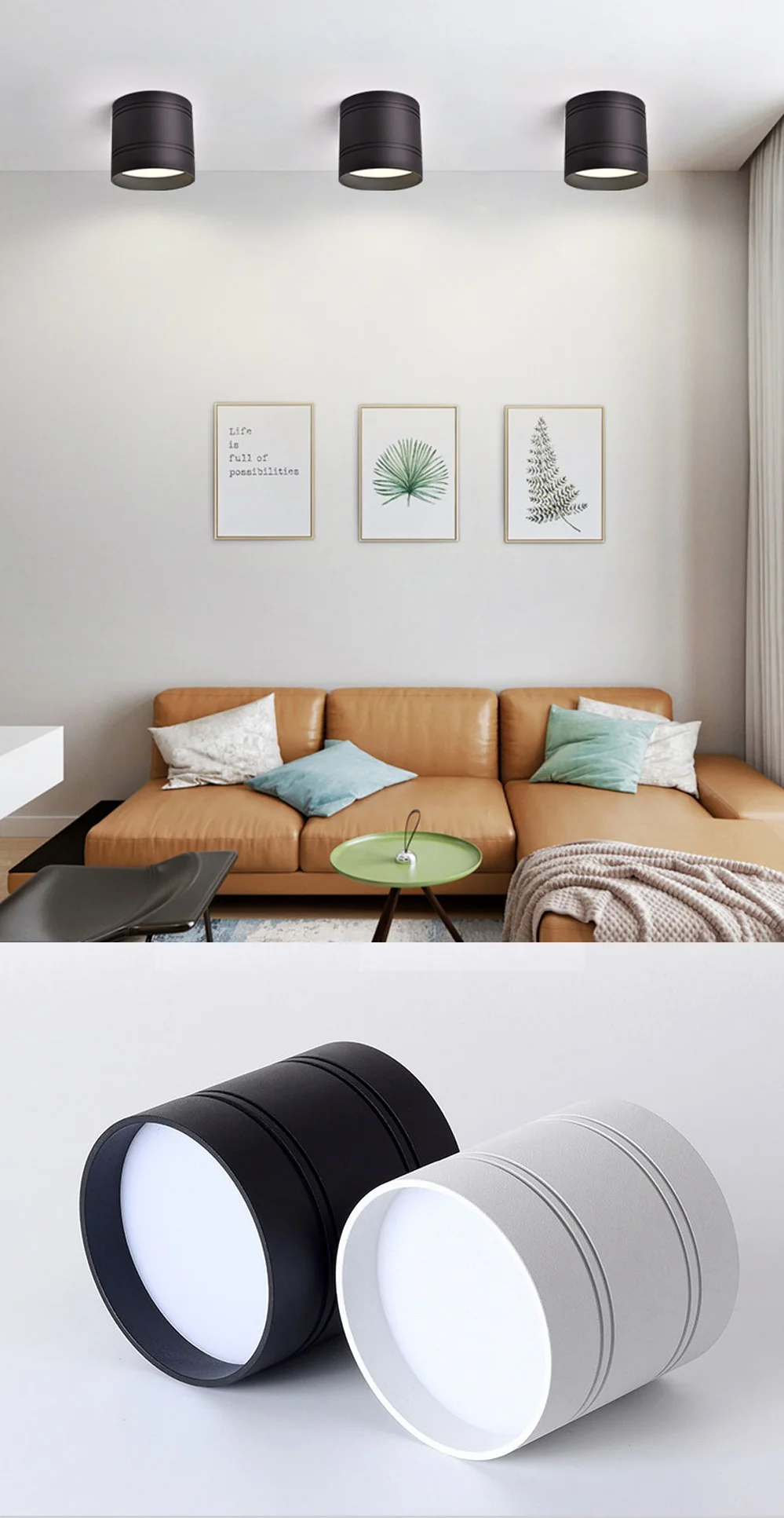 LED Downlight Ceiling Downlights dimmable 6w 12w 9W 15w 18W No opening lamps for Foyer/Balcony/ livingroom,kitchen,bedroom,Foyer