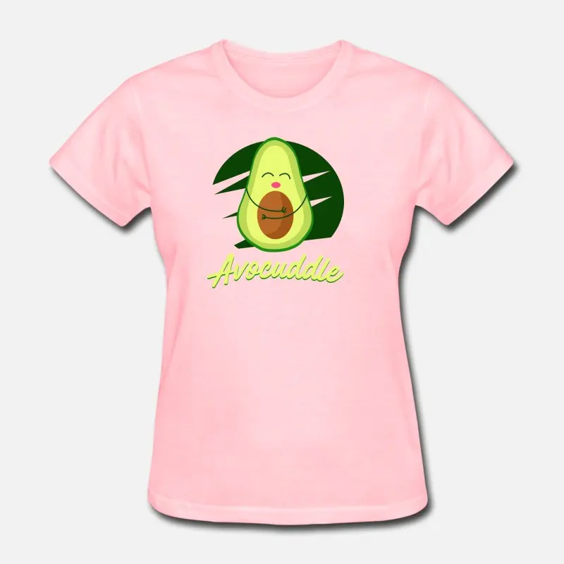 Women-Pink Новое поступление, футболка авокадо Avocuddle для мужчин и женщин, круглый воротник, забавная футболка, мужская, негабаритная, S-5xl, женская футболка - Цвет: Women-Pink