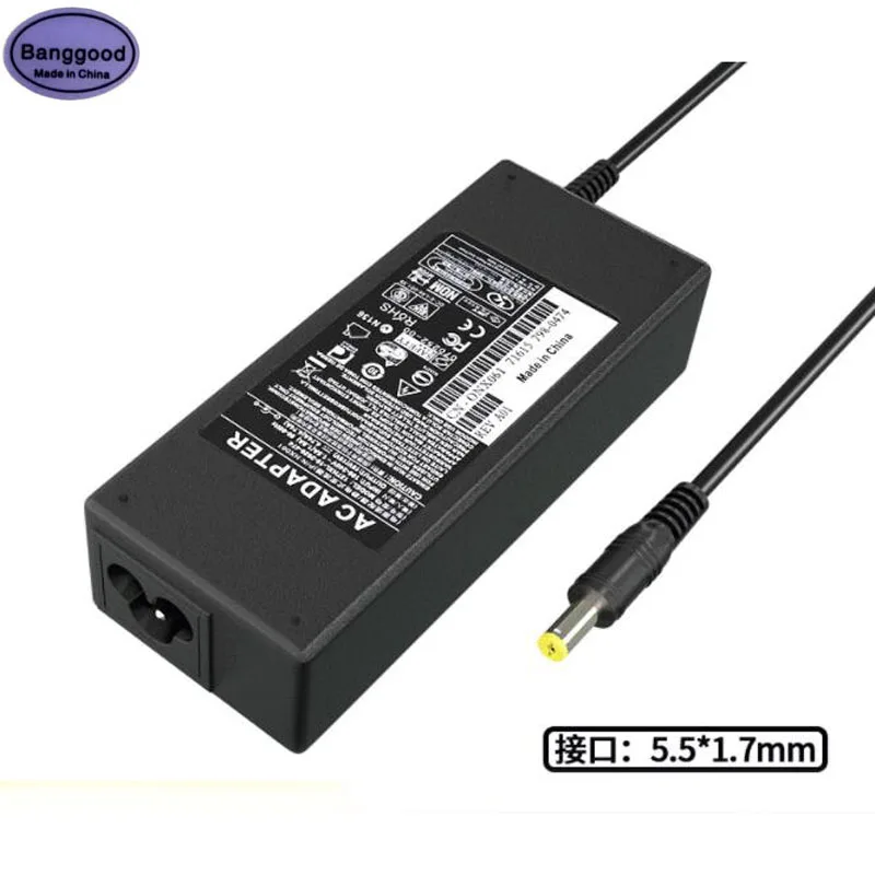 

19V 4.74A 5.5x1.7mm 90W Laptop AC Power Adapter Charger for Acer Aspire 4710G 4720G 4730 5750G 5755G 7110 9300 E1-571G M5-581G