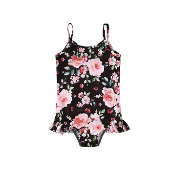 

Toddler Infant Baby Girls Swimwear Floral Print Swimsuit Swimming Beach Bathing Bikini Cute Summer One-piece Swimming Costume