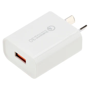 

New Zealand Australia AU Plug Quick Charge 3.0 USB Smart Wall Adapter for iPhone Samsung Huawei Phone fast AU USB Charger 100PCS