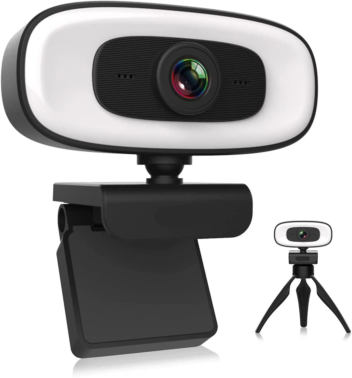 PC Webcam PC Web Camera Computer Camera Mini 4K Webcam USB Computer 2K Webcam For PC Laptops Live Streaming Full HD 1080P Web Camera For Work With Microphone Tripod
