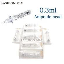 100 шт шприц и медицинская игла ампульная головка для 0,3 мл Гиалуроновый пистолет гиалуроновая ручка высокого давления для удаления морщин водный шприц