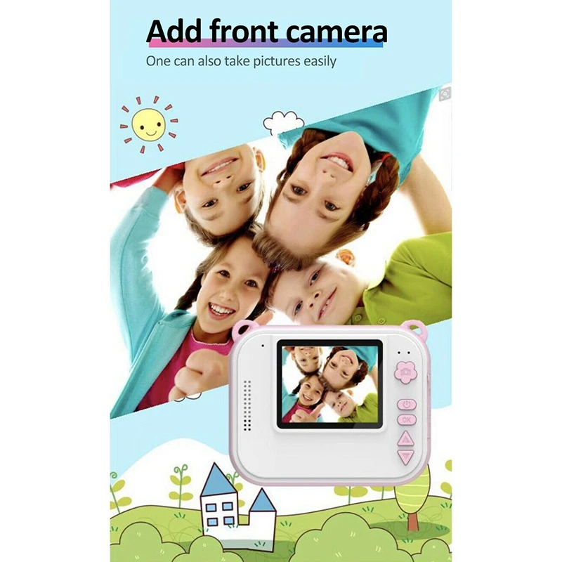 DIY Цифровая камера моментальной печати, полноцветная печать, детский фотоаппарат для детей, подарки для детей DIY Цифровая камера моментальной печати, полноцветная печать, детский фотоаппарат для детей, подарки для детей