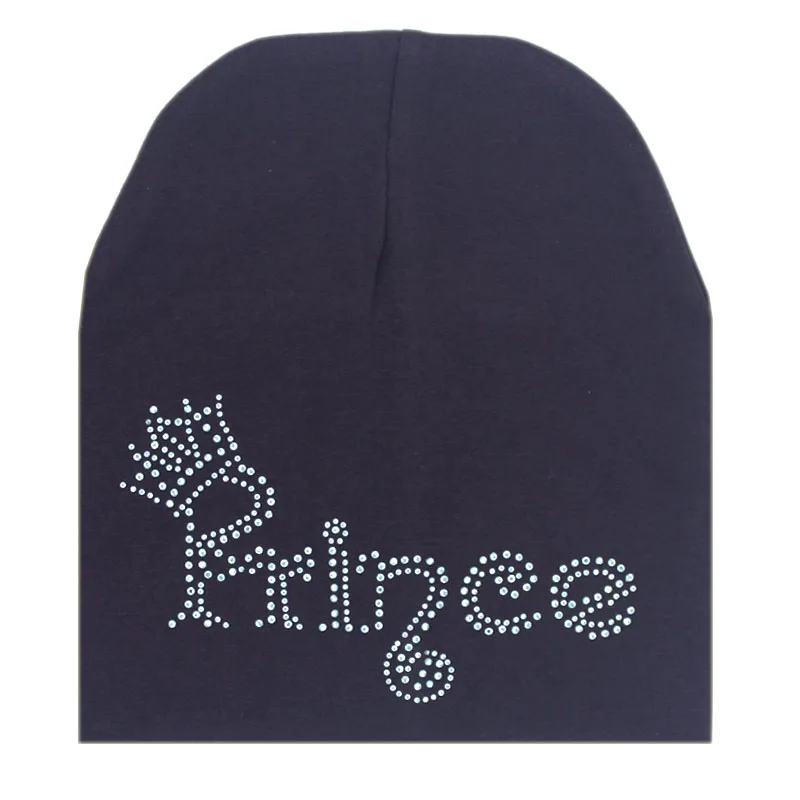 Новые шапки для маленьких мальчиков и девочек на осень-зиму для queen Корона со стразами платья с вышитыми цветами для маленьких с хлопковой подкладкой со стразами шапка, кепка, бини
