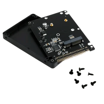 

44PIN MSATA To 2.5 Inch IDE HDD SSD MSATA To PATA Adapter Converter Card with Case