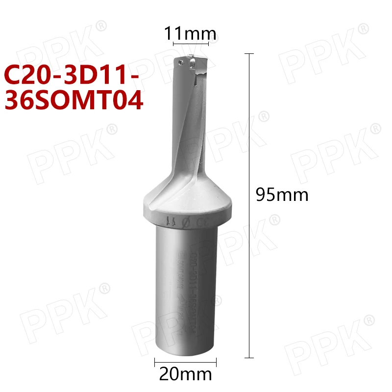 U-дрель+ десять лезвий+ гаечный ключ/C20-3D11-36SOMT04/SOMT040202-DP PK5011