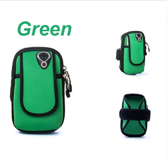 Green Спортивная сумка-чехол для iphone 11 7 8 x xr 6s plus samsung galaxy S10 S9 A9 A8 M20 MEIZU 16TH LG V20 NOKIA - Цвет: Green