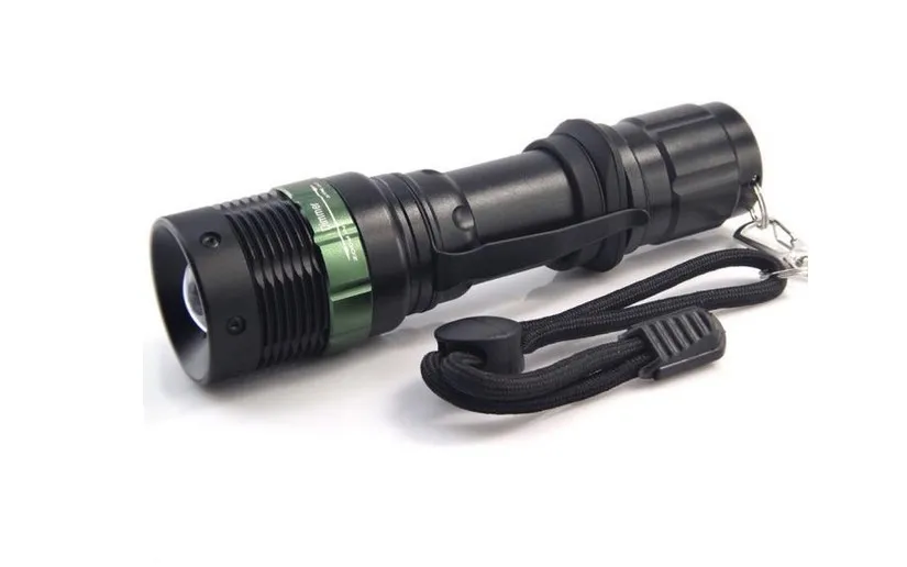 От производителя Cree Q5 XPe импортная лампа бисер Zoom power Torch зарядка [C2 одиночный]