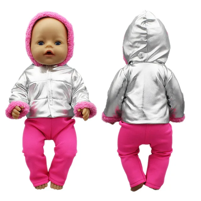 2022 New Down jacket + leggings Doll Clothes Fit For 18inch/43cm born baby Doll clothes reborn Doll Accessories 11