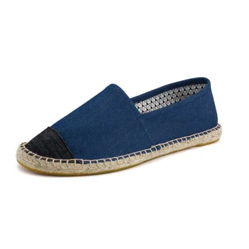 

Summer 2020 new Men Hemp Linen Breathable Casual Shoes Men Espadrilles slip ons flats Shoes Fisherman walking Footwear 2hc8