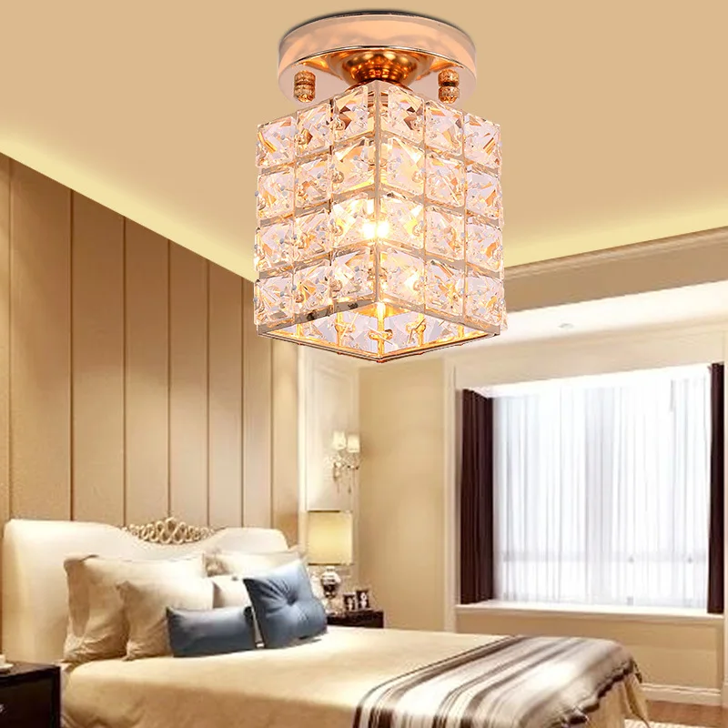 

Supply Restaurant Living Room Hallway Ceiling Lamp Modern Minimalist Fashion Crystal Corridor Porch ting deng Wholesale