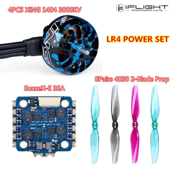 

LR4 Power Set IFlight XING 1404 3000KV Motor Nazgul 4030otor 2-Blade Propeller SucceX-E 35A 4in1 ESC for 4inch Micro Long Range