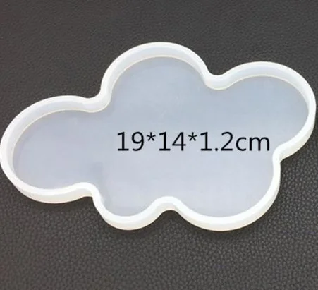 Big Cloud Силиконовые формы для смолы квадратный Круглый Силиконовый литье ювелирных изделий плесень подставка для давления доска эпоксидной смолы DIY ремесла - Цвет: Big Cloud