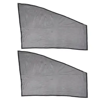 

Vehemo 2Pcs Front Side Car Curtain Sun Shade Vehicle Shade Cloth UV Window Lightweight Auto