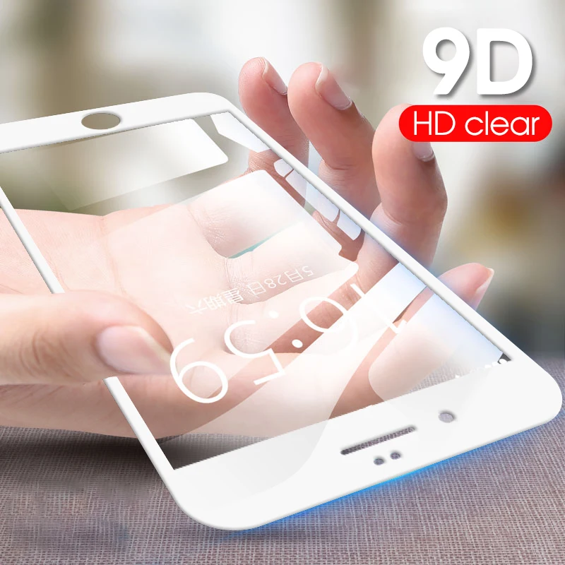 Защитная пленка для iPhone 7 8 Plus 5 закаленное стекло 9D полностью клеящееся 6 6S HD 5S SE |