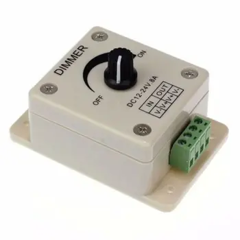 

Dc12v ~ 24v 8a 192w Switch Dimmer Controller for 3528 5050 LED Strip value jk1618