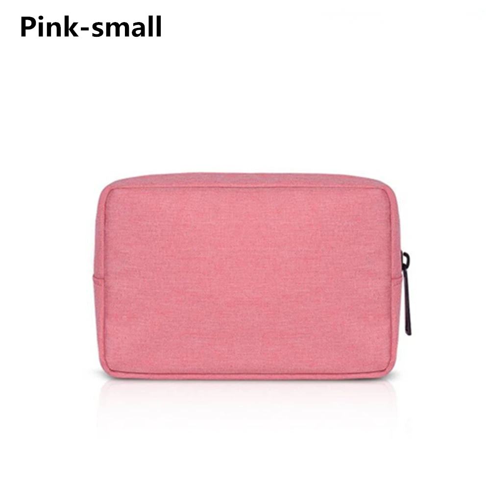 Pink-small Цифровые аксессуары, сумка для хранения, для улицы, для путешествий, для мыши, линия передачи данных, Мобильная мощность, u-диск, для наушников, зарядное устройство, защитный чехол, сумка для хранения - Цвет: Pink-small