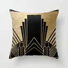 Brand New Gold Black Marble Geometric Cushion Covers Polyester Modern Decorative Throw Pillows Cover Sofa Car Seats Pillows Case ► Photo 2/6