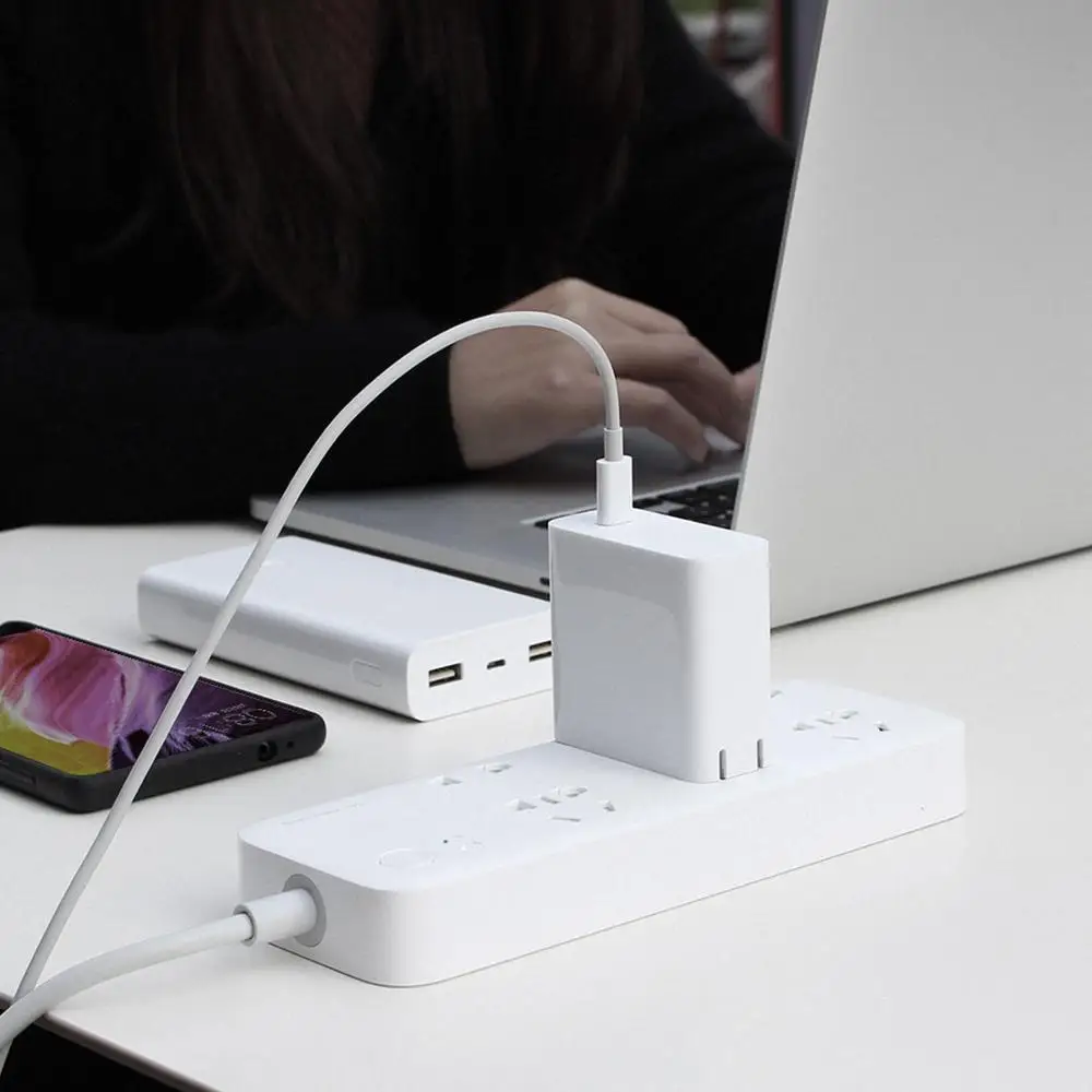 MI Mijia 5 Вт USB C зарядное устройство QC 3 0 штекер Тип кабель адаптер 3A быстрое складная