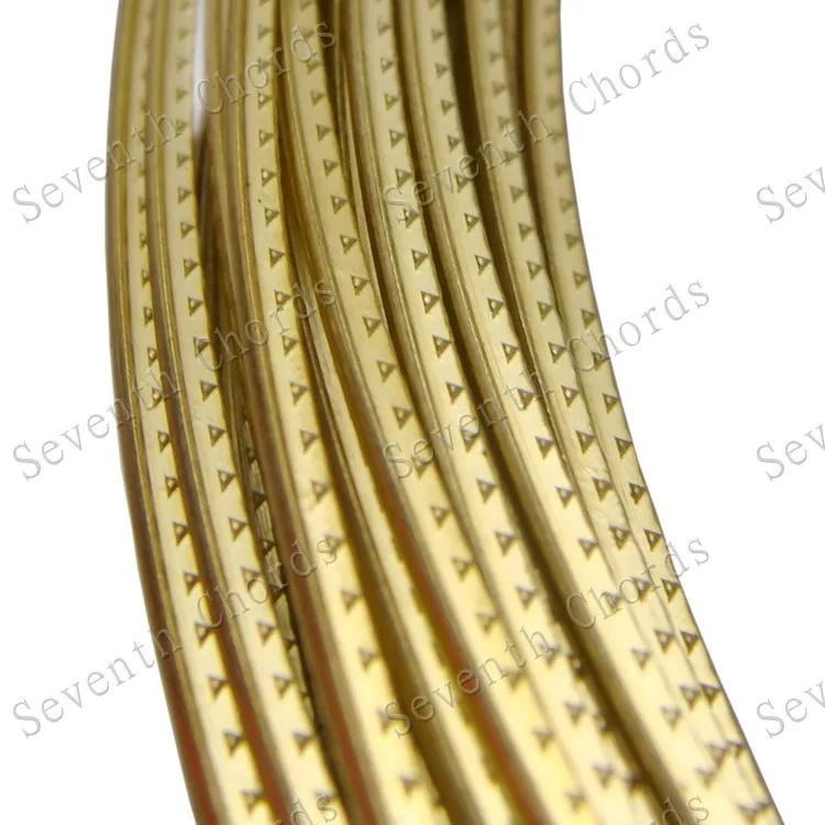 2 Meters Curved Brass Bass Acoustic Electric Guitar fret wire Width 2.0mm & 2.2mm & 2.7mm 2.4m