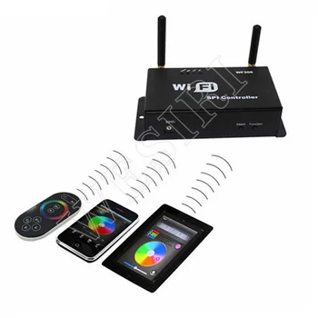

WiFi 300 LPD6803 WS2811 WS2801 LED Strip Controller Touchable Screen Remote LED WiFi SPI Controller