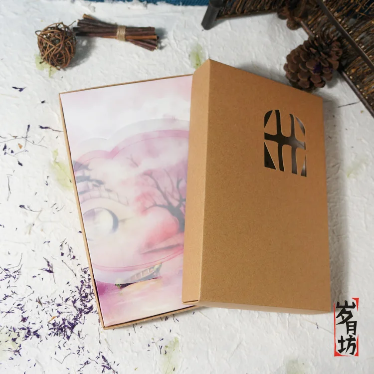 Sui yue fang Classical by Fold-Mounted Accordion-Style Beautiful Chinese-style Antique Style Gift Album of rmbodhi
