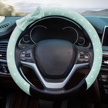 

Autumn and Winter Steering Wheel Cover Warm Furry Cartoon Steering Wheel Cover Rabbit Steering Wheel Cover