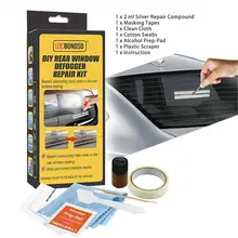

Car Rear Window Defogger Repair Kit DIY Quick Repair Defroster Scratched BrokenHeater Grid Lines Auto Care Tool
