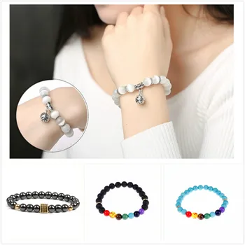 

Women Slimming Bangles Men Bracelet Weight Loss Hand String Slimming Stimulating Acupoints Black Gallstone Magnetic Bracelet