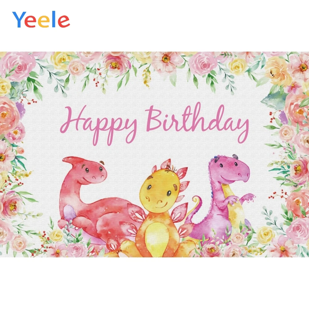 Yeele с днем рождения ребенка мультфильм Динозавр фотосессия фотография фоны