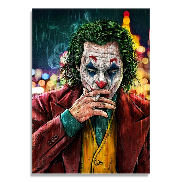 The Joker Abstract Paintings Printed on Canvas 7