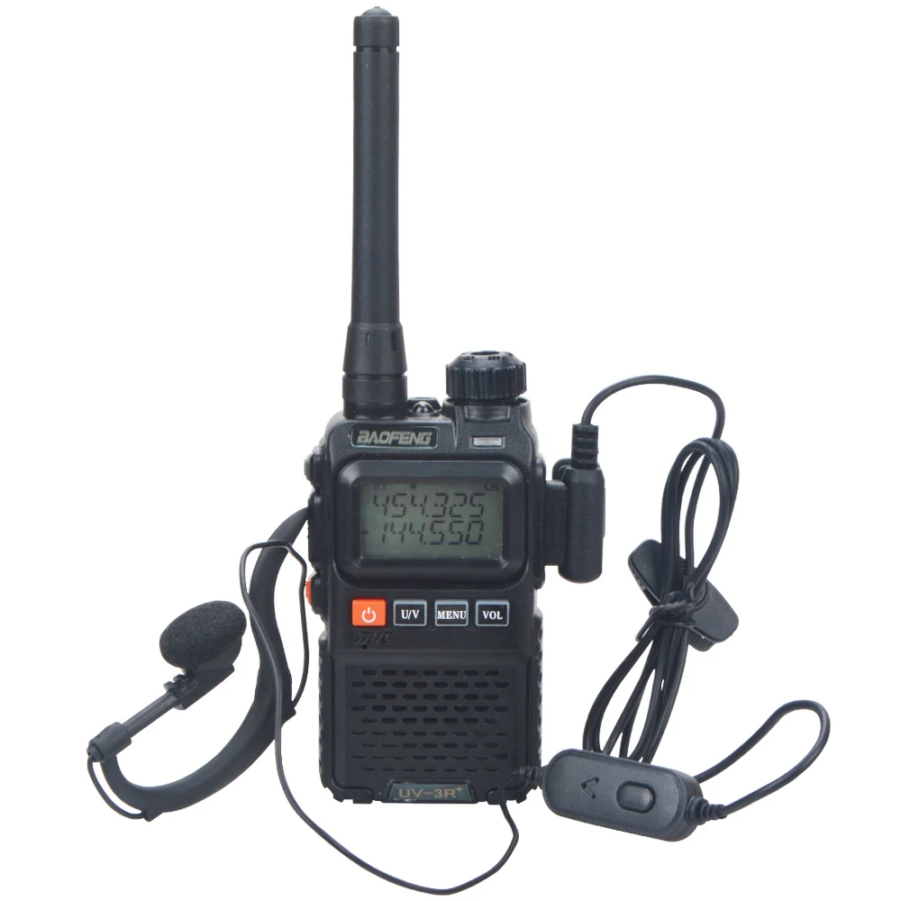 Baofeng UV-3R+ Pro Dual Band VHF/UHF 99CH Mini Walkie Talkie VOX Compact FM Portable Two Way Radio | Мобильные телефоны и