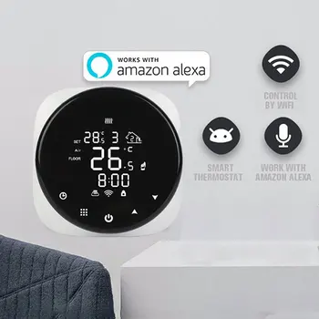 

Tuya Smart Wifi Temperature Controller Works With Alexa Google Home Controller For Water Electric Floor Heating Water Gas Boiler