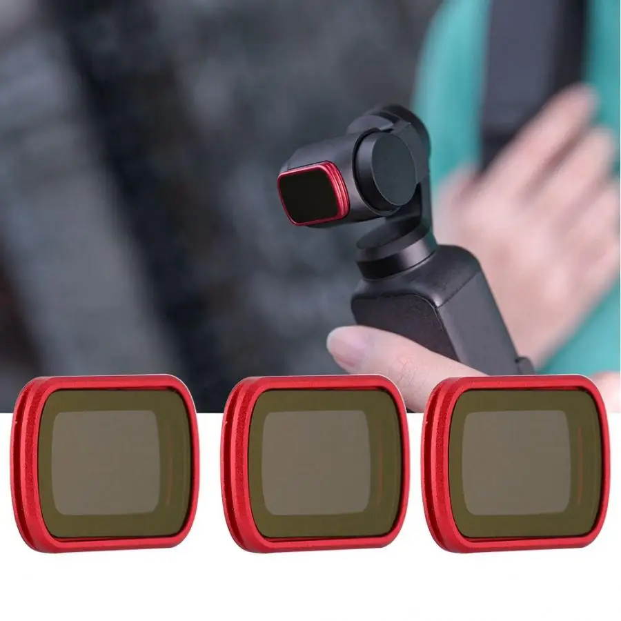 

3Pcs PGYTECH Drone Camera ND/CPL Lens Filter Kit Set for DJI OSMO POCKET Gimbal Camera New