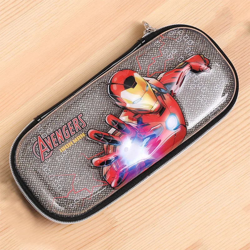 Disney Человек-паук персонаж пенал Капитан Америка Железный человек школьные принадлежности ящик подарок для мальчика