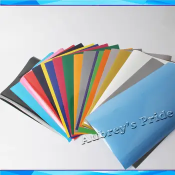 

Free Shipping 2Sheets A4 20x30CM (9"x12") PVC Heat Transfer Vinyl Heat Press Cutting Plotter Cutter T-shirt DIY Foil Film Paper