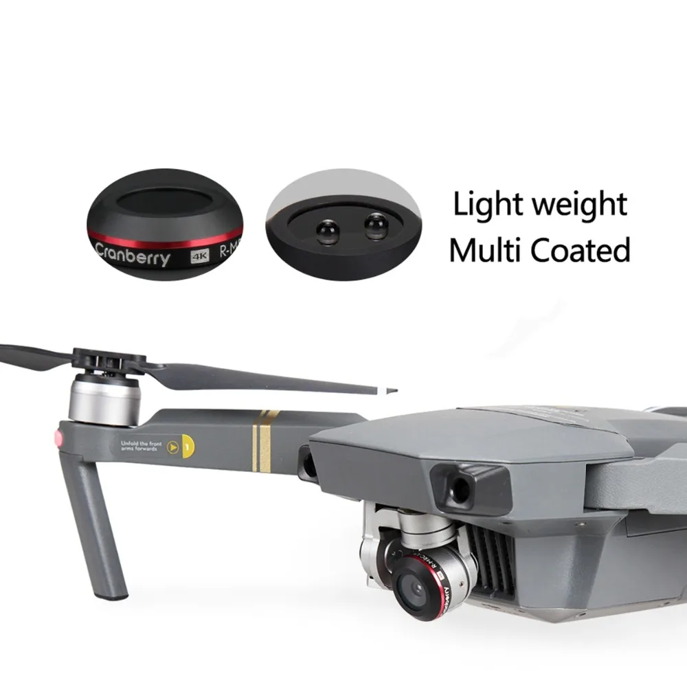 Фильтр объектива для DJI Mavic Pro Платиновый УФ ND4 ND8 ND16 CPL Drone камера фильтры нейтральной плотности с чехлом запчасти, аксессуары