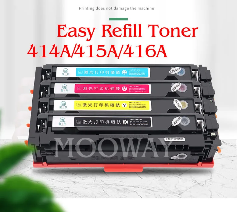 Compatible Easy Refill toner cartridge for HP M454 M454dn M454dw M479 M479dw M479fdn m479fdw 414A 415A 416A without chip