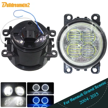 

Buildreamen2 For Renault Grand Scenic 2004-2015 Car 4000LM LED Lamp H11 Fog Light Angel Eye DRL Daytime Running Light 12V