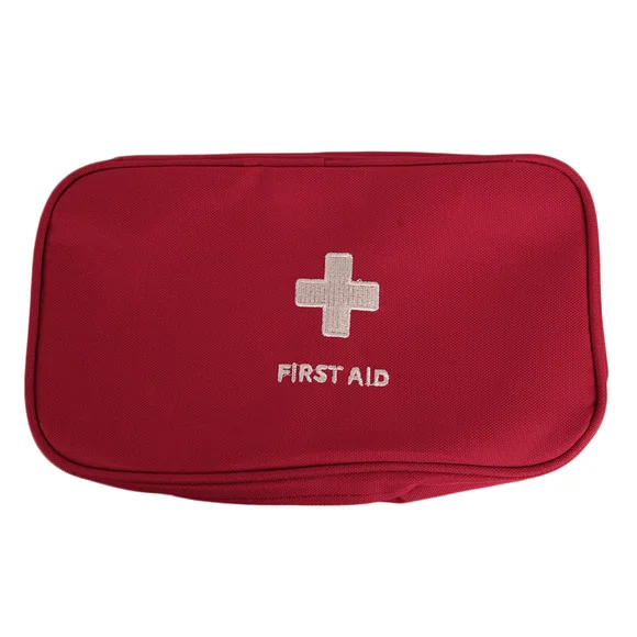 Multifunction Emergency Bag Zipper Nylon Pouch Camping Portable Handheld Medical Bag First Aid Kit Medicine Organizer Container - Цвет: Red